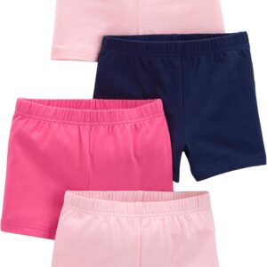 Girls' 4-Pack Tumbling Shorts