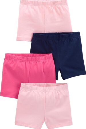 Girls' 4-Pack Tumbling Shorts